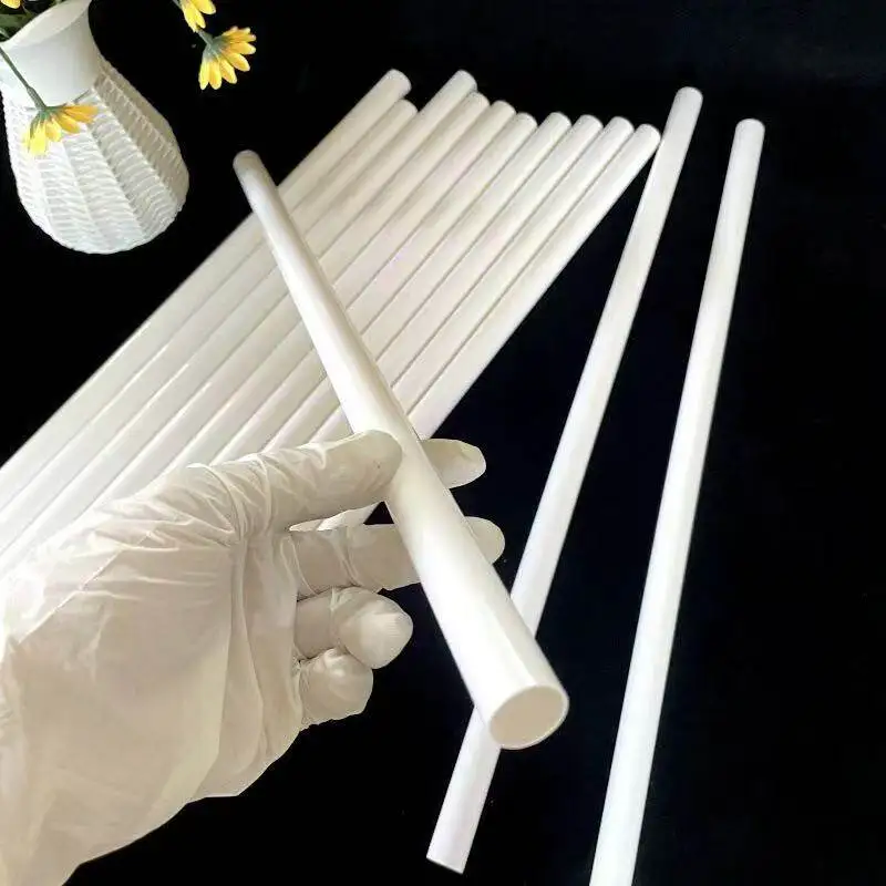 1/2/3/5/10/20/30pcs White ABS Styrene Plastic Pipes 25cm Hollow Round Pipe Model Building Construction Material OD 2/3/4/5/6/8mm