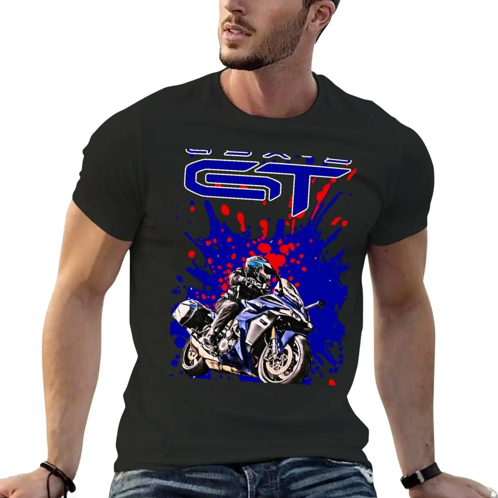 GSX-S 1000 GT Splash T-Shirt boys animal print korean fashion essential t shirt mens graphic t-shirts anime