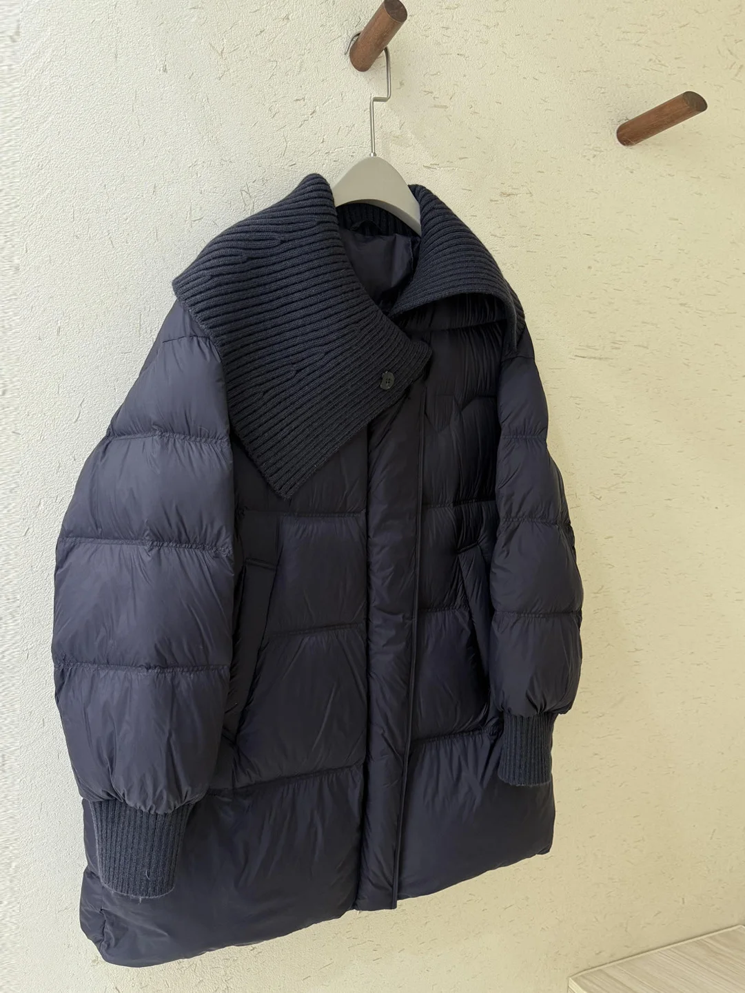 

Simple Knitted Cotton Jacket Women's Fashionable Casual All-Match Thickened Outerwear Shoulder Wrap Winter New Arrival