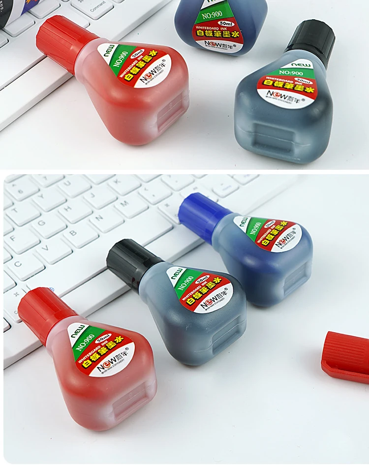 50 ml Whiteboard-Marker-Tinte, 4 Farben: Rot, Blau, Schwarz, Grün, Whiteboard-Marker-Nachfülltinte, für löschbare Whiteboard-Marker-Stifte – Detail 15