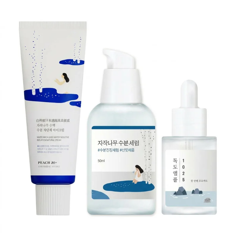 Birch Sap Moisturizing Essence 50ml Long-lasting Natural Makeup Primer Set Refreshing Non-sticky Hot Selling Korean Skincare
