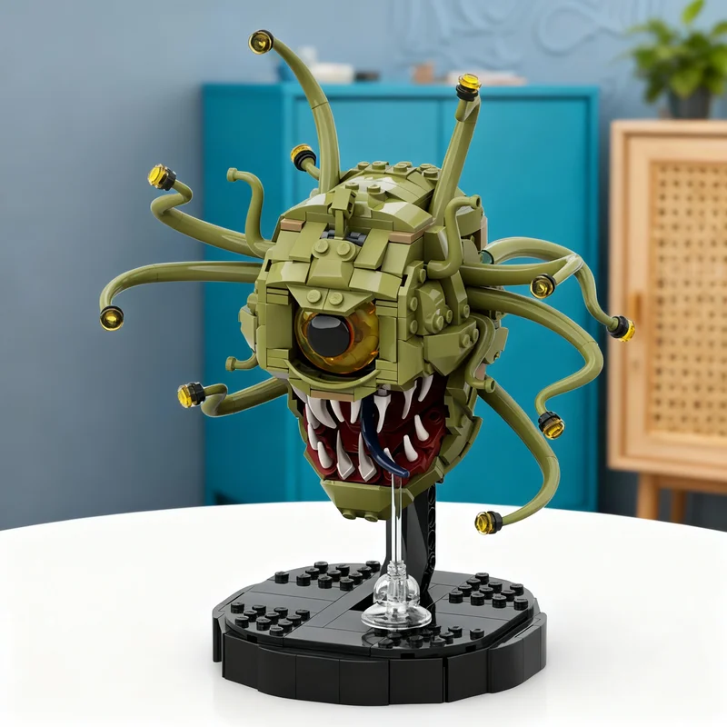 507pcs MOC Dungeons Dragons Beholder Castle Model Building Blocks Tabletop Decor, Home Decor Bookshelf Display Gift For Adults