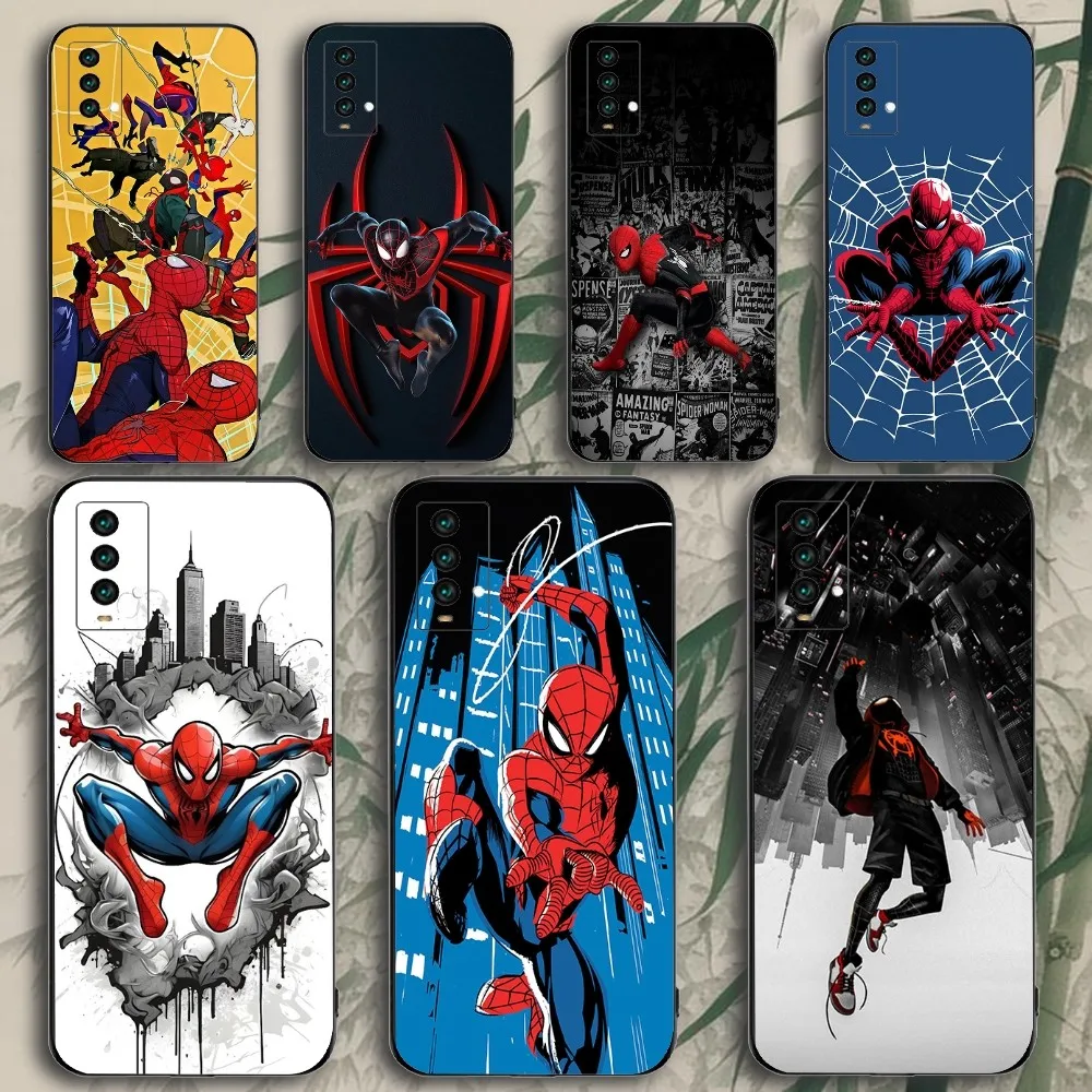 M-Marvel S-Spider-Man Phone Case For Xiaomi 11 Redmi Note 11 5G 8T 9A 9 10T Note8Pro Note9 12SUltra Black Case