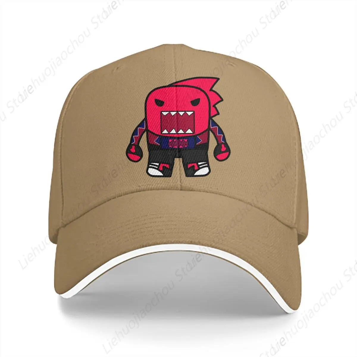 Washed Men's Baseball Cap Rex Sports Snapback Caps Dad Hat Domo Kun Cotton Golf Hats