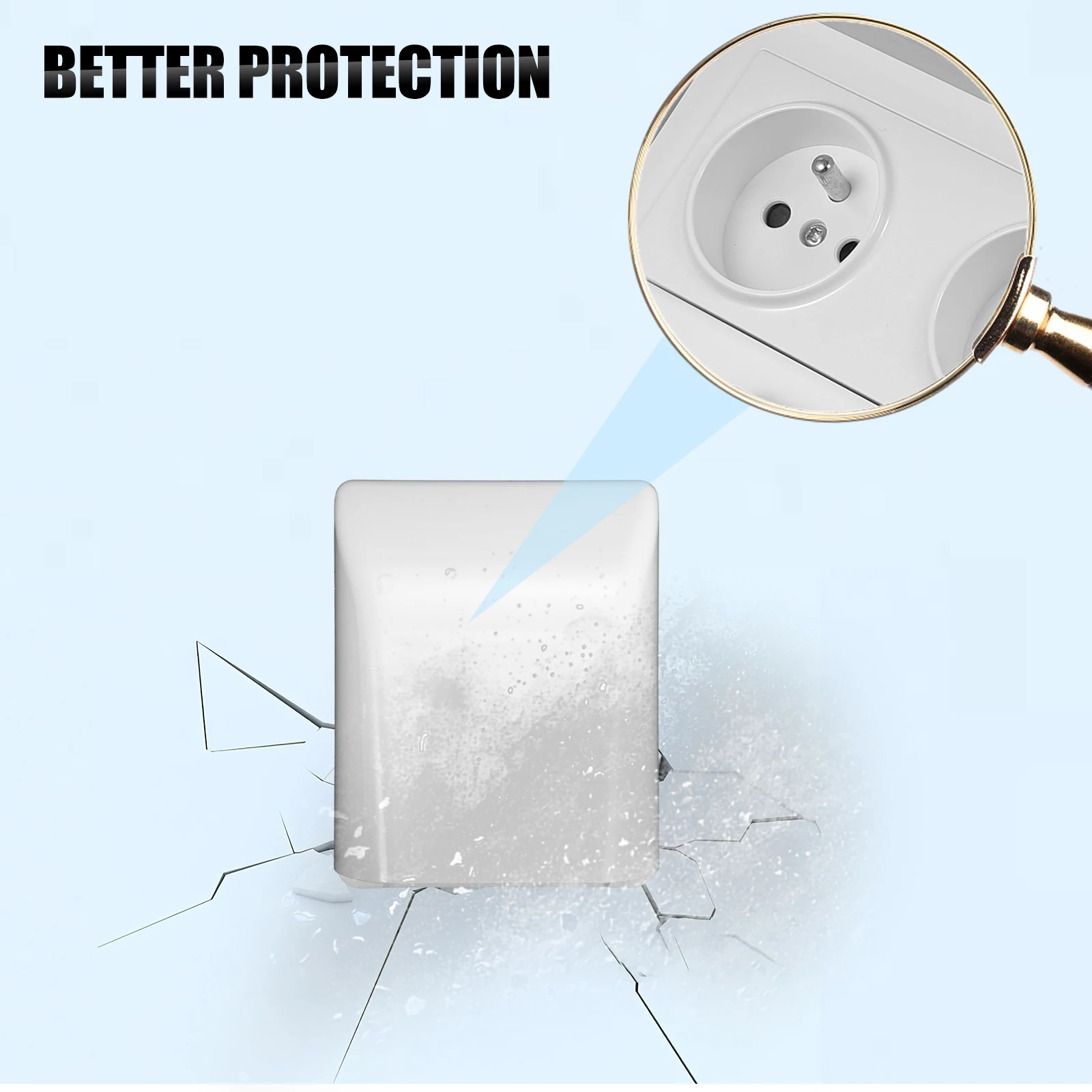 

Waterproof Outlet Cover for Home Use Plastic Wall Receptacle Protector with Modern Design Easy Install Socket Safety Shield