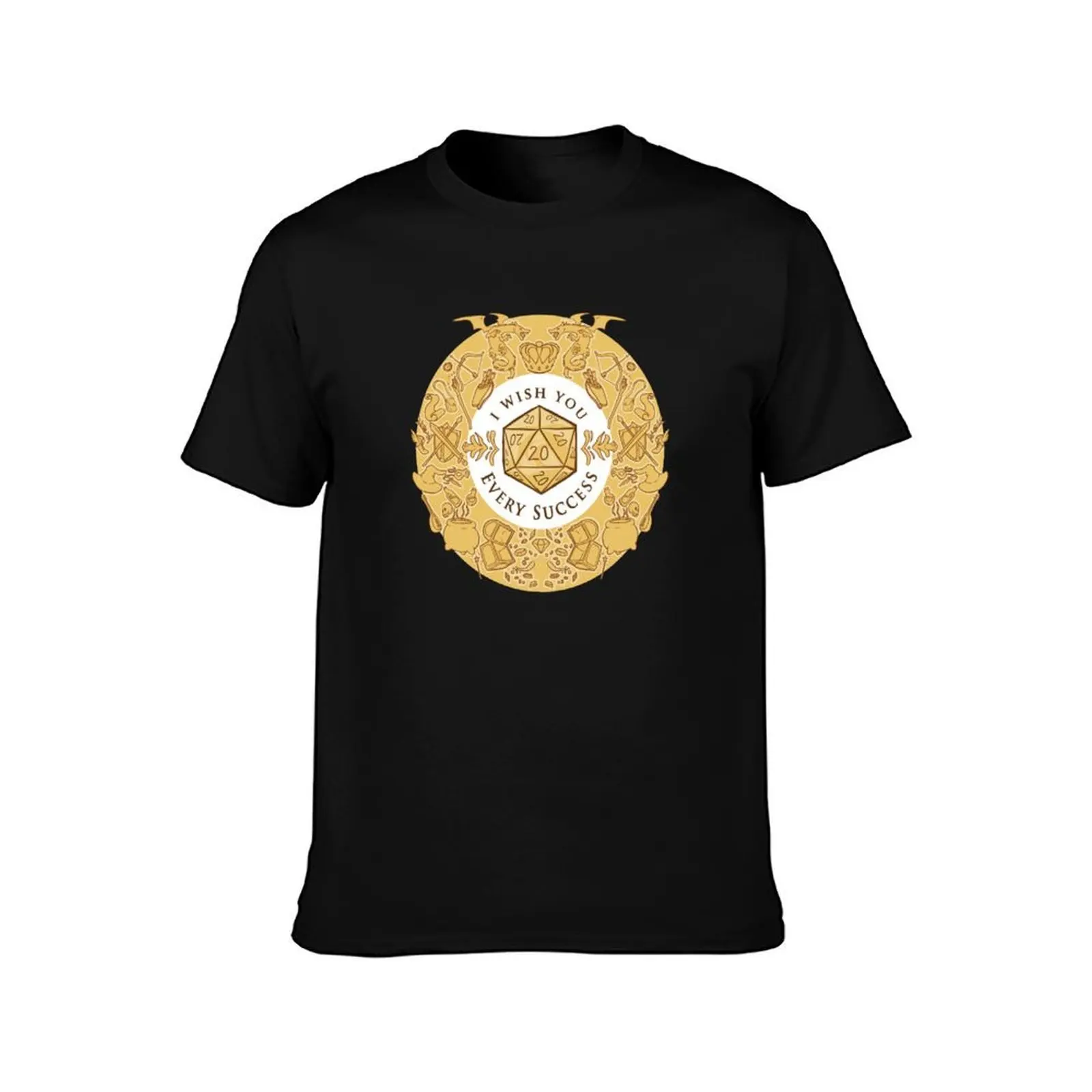 Every Success: Updated design sharp D20 T-Shirt Breathable Workout Short Sleeve Top T-Shirt