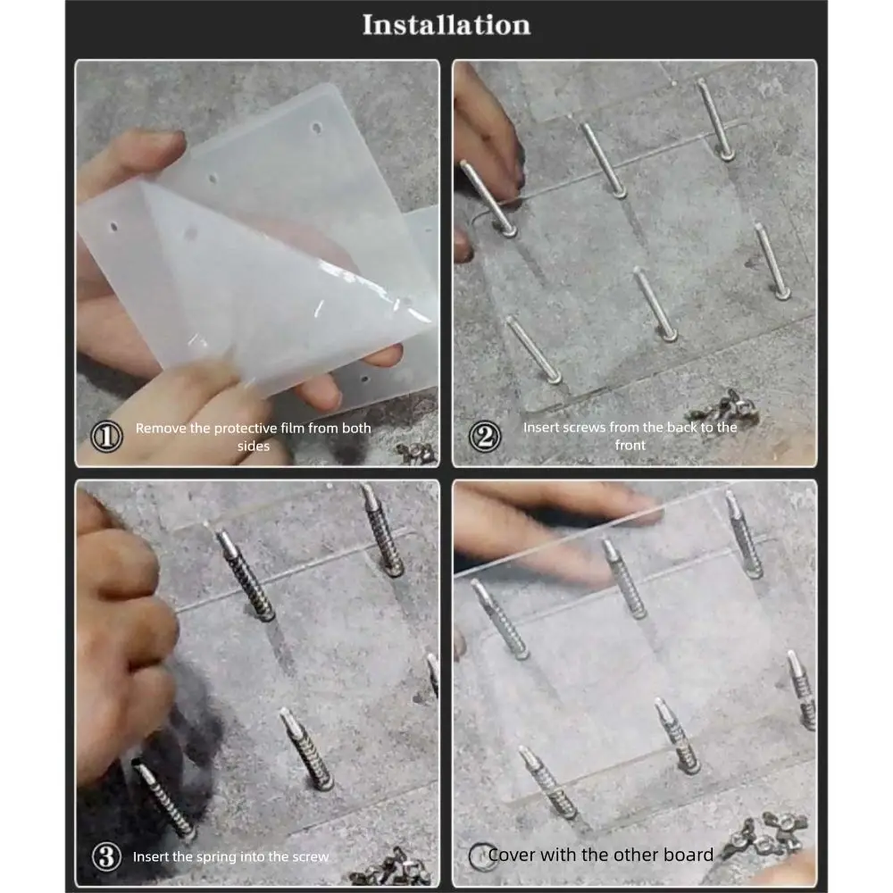 Flatten Tool Card Press Tool Transparent Stainless Steel Card Correcting Device Repairing Device Acrylic Card Bending Corrector