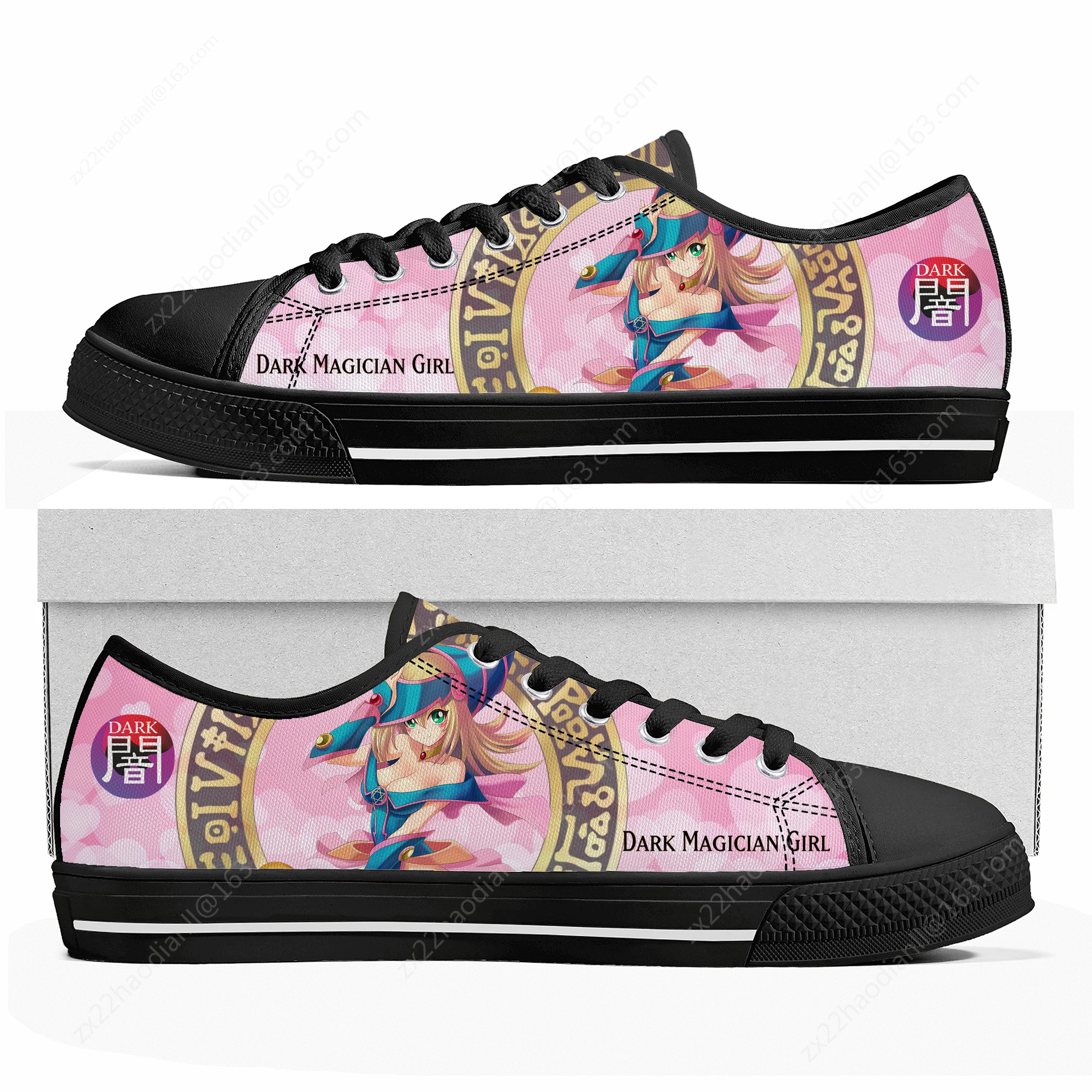 Dark Magician YuGiOh Duel Monster Card Low Top Sneakers Mens Womens Teenager Canvas Sneaker Casual Couple Shoes Custom Shoe