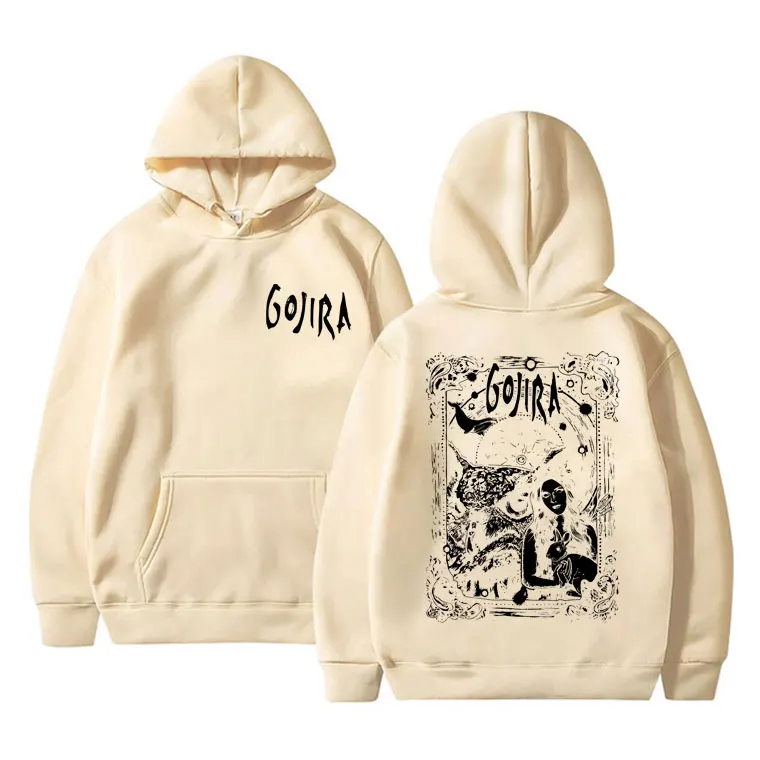 Sudadera con capucha con estampado de Gojira para hombre y mujer, suéter de Magma con banda de Metal francesa, informal, de gran tamaño, de Mars a Sirius