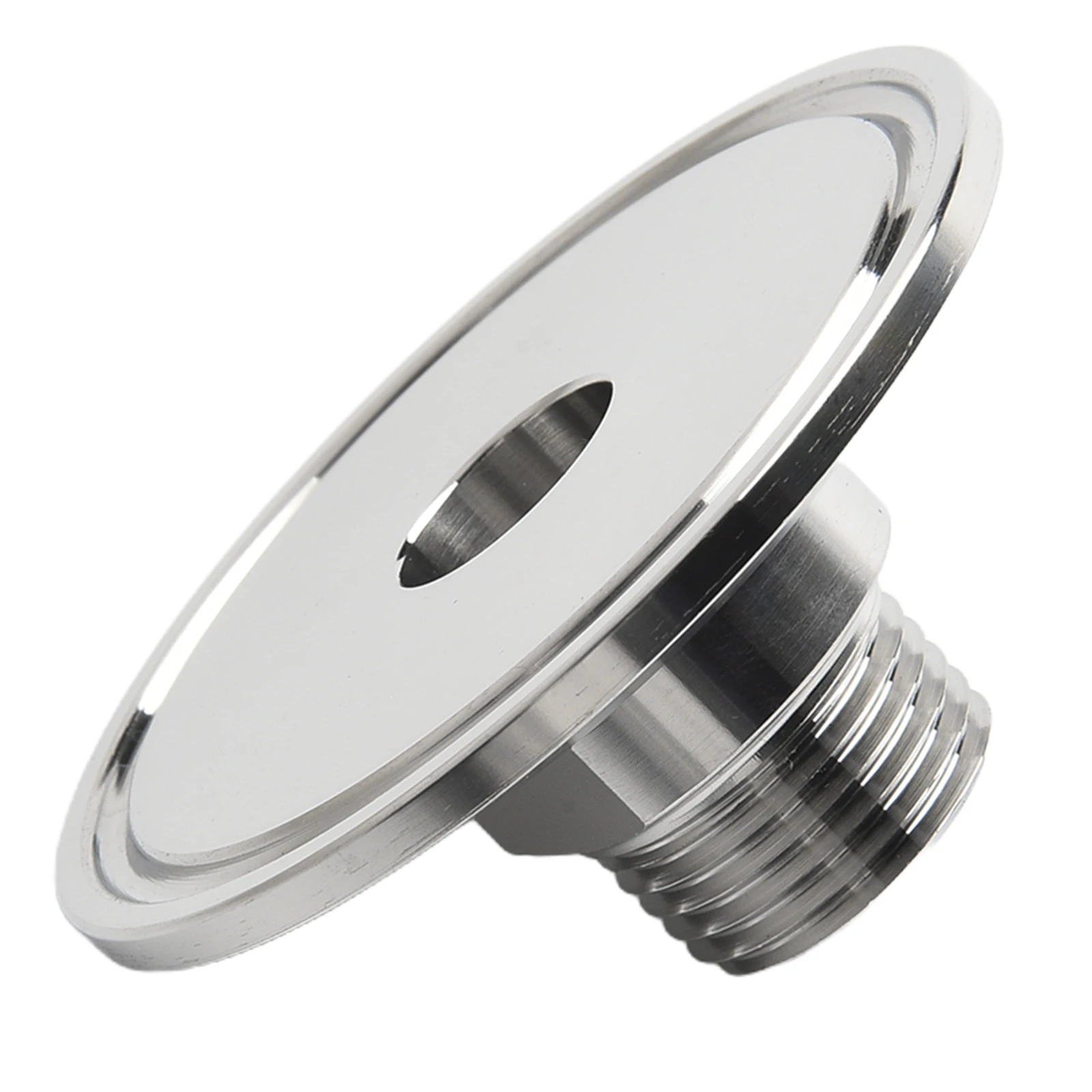 2 5 Inch Tri Clamp Connector for 1/2 NPT Male 304 Stainless Steel Polished Finish for Food and Beverage Applications