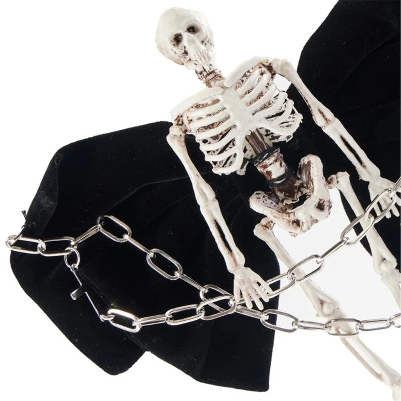 

Bowknot Hair Clip Crucifixs Skull Hairpin Goth Barrettes Women Hair Decors 15UB