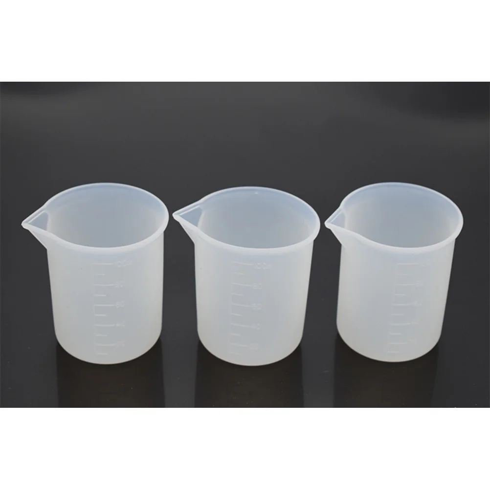 

2 Pcs Measuring Tools Clear Graduated Beakers Shot Cup Kitchen Cups Silicone Scale