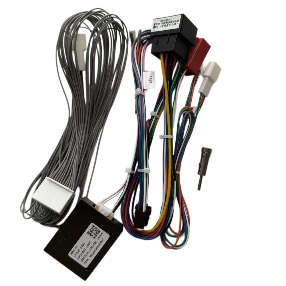 16 Pin For RENAULT Megane 2 Clio 3 2004 - 2007/ Laguna 3 2007 Android Player Power Cable Audio Adaptor Dash Trim kit Facia Panel
