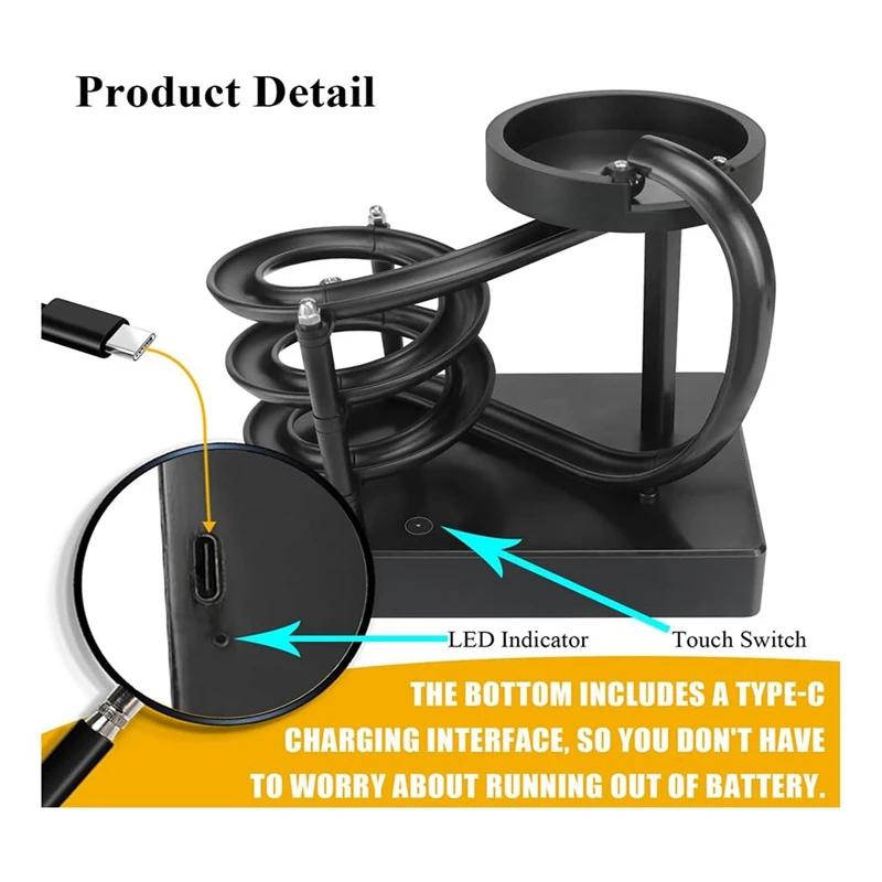 Wannian máquina de ejercicio, juguete de mesa con bola rodante sin parada, arte cinético para todos, herramienta de Física científica, dispositivo de circulación