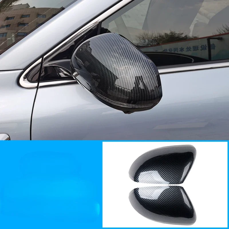 

Carbon Fiber Pattern Piano Black Exterior Door Handle and Rearview Mirror Decorative Stickers Suitable For AITO M7 2024