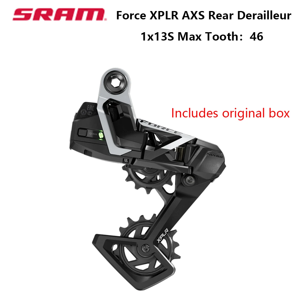 SRAM Rival XPLR Force XPLR AXS Achterderailleur 1x 13-versnellingen Gravelbike Achterderailleur Elektronische Derailleur RD-RIV-1E-E1