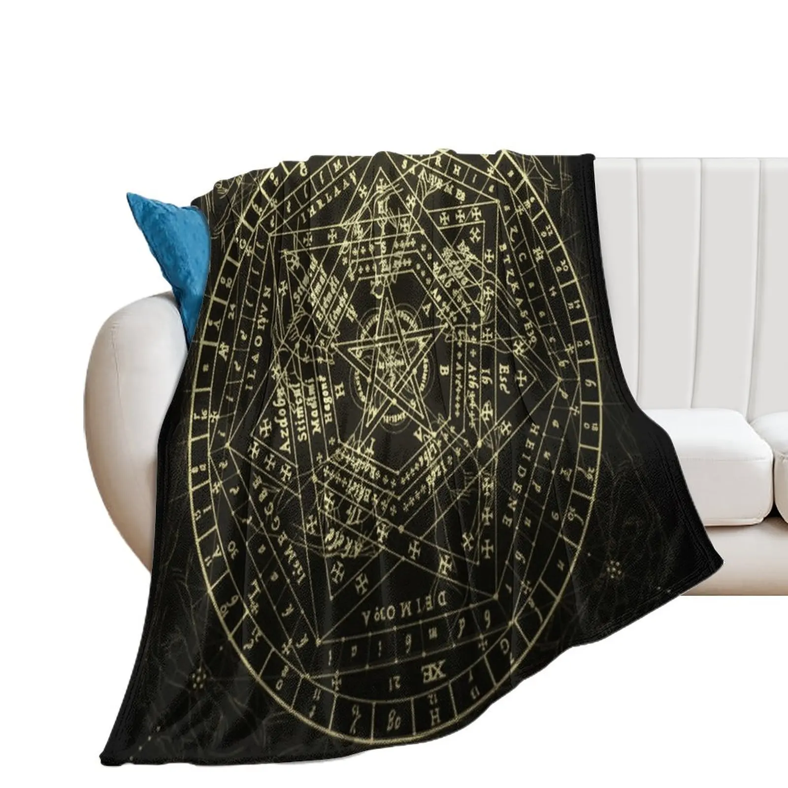 

Enchanting Magik Circle: Mystical Art for Your Everyday Throw Blanket Sofas Sofa Decorative Sofas manga Blankets