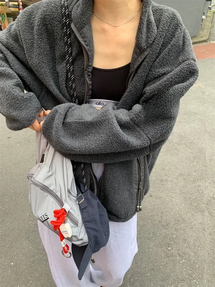 

Sle Sweet Cherry Pattern Вышивка Свободная молния Fce Jaet Женская зимняя верхняя одежда Age-Defng Faion