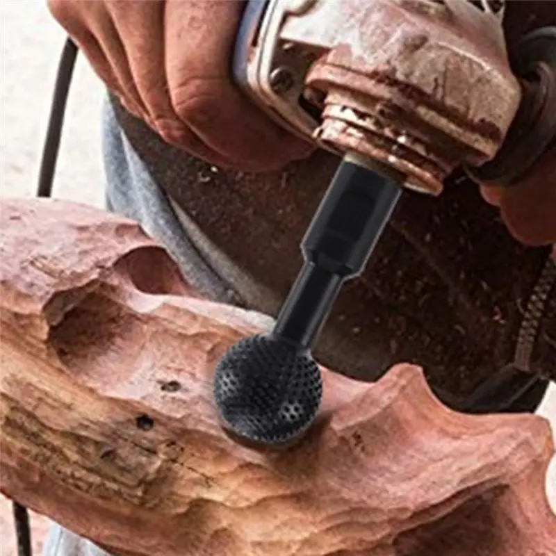 

(AIMA) 2Pcs Sphere Ball Wood Burr Grinding Head -Wood Rasp Grinding Head Polishing Engraving for Type 100 Angle Grinder(25mm)