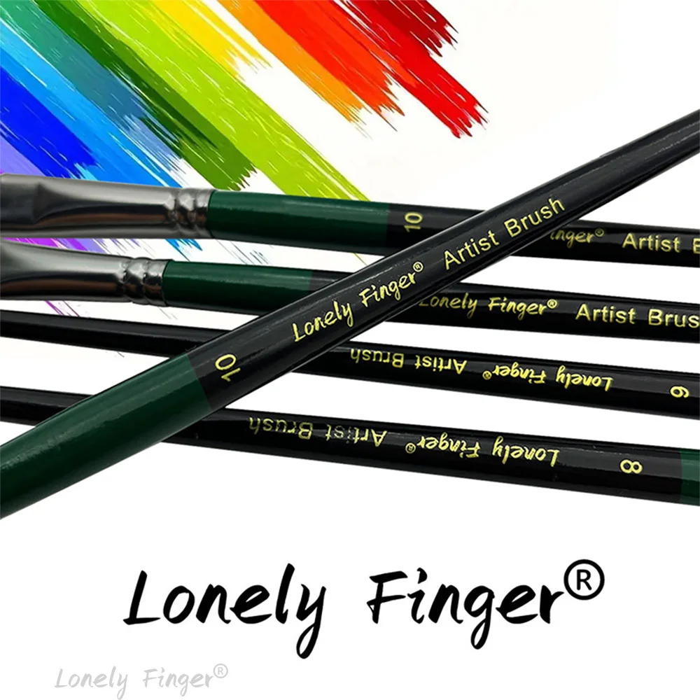 5/6/24 قطعة مجموعة فرش طلاء الفنان فرشاة رسم للفنانين لزيت الأكريليك ألوان مائية لوحة أكريليك للجسم وجه قماش الصخور