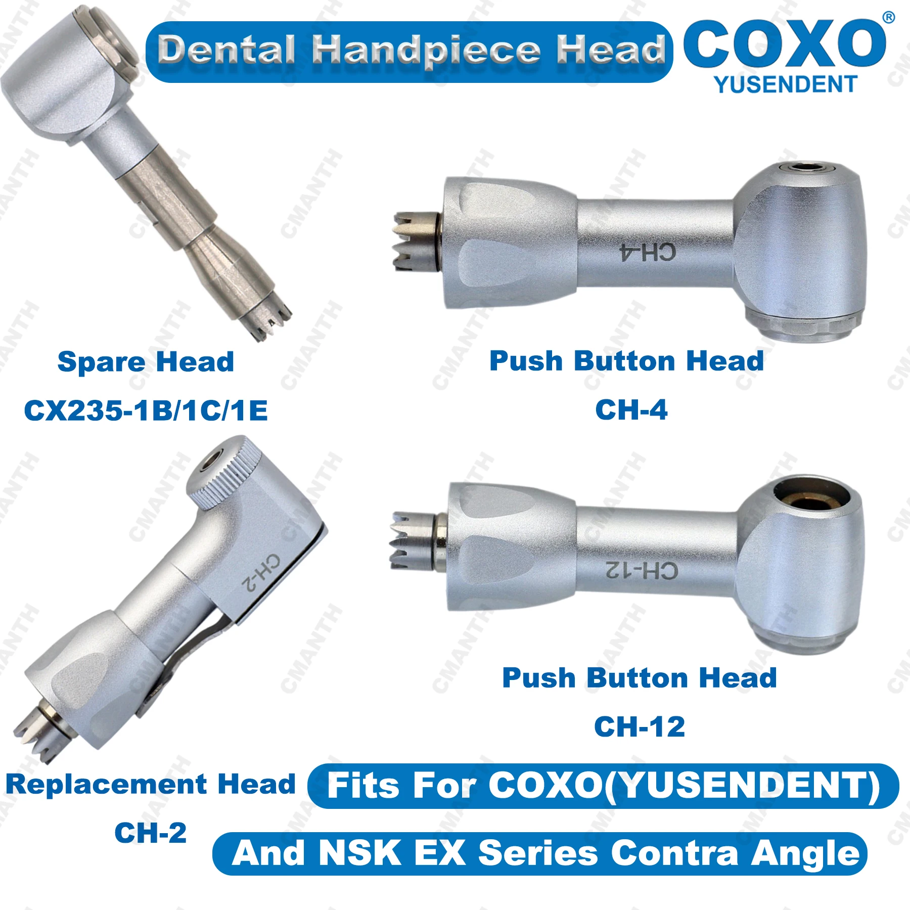 

COXO головка стоматологического наконечника, угловая запасная головка, кнопка/защелка, подходит для NSK для низкоскоростного наконечника, аксессуары для стоматологической лаборатории