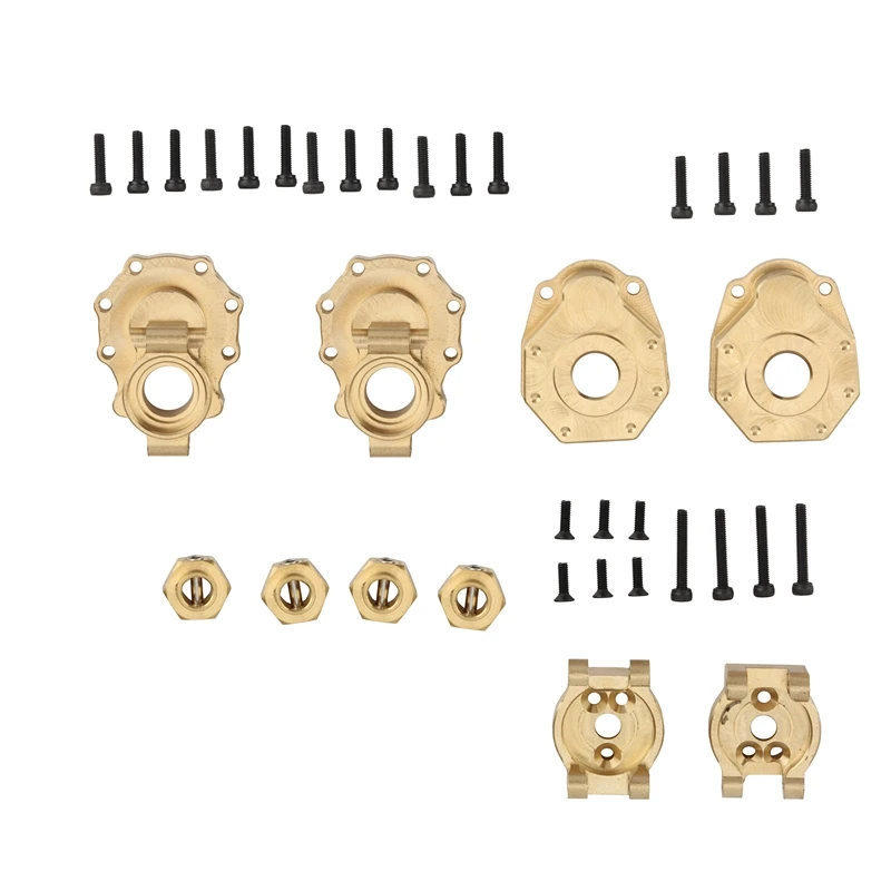 

Brass Rear Portal Drive Axle Housing Hub Carrier Set For 1/10 RC Crawler Traxxas TRX4 TRX6 Upgrade Parts