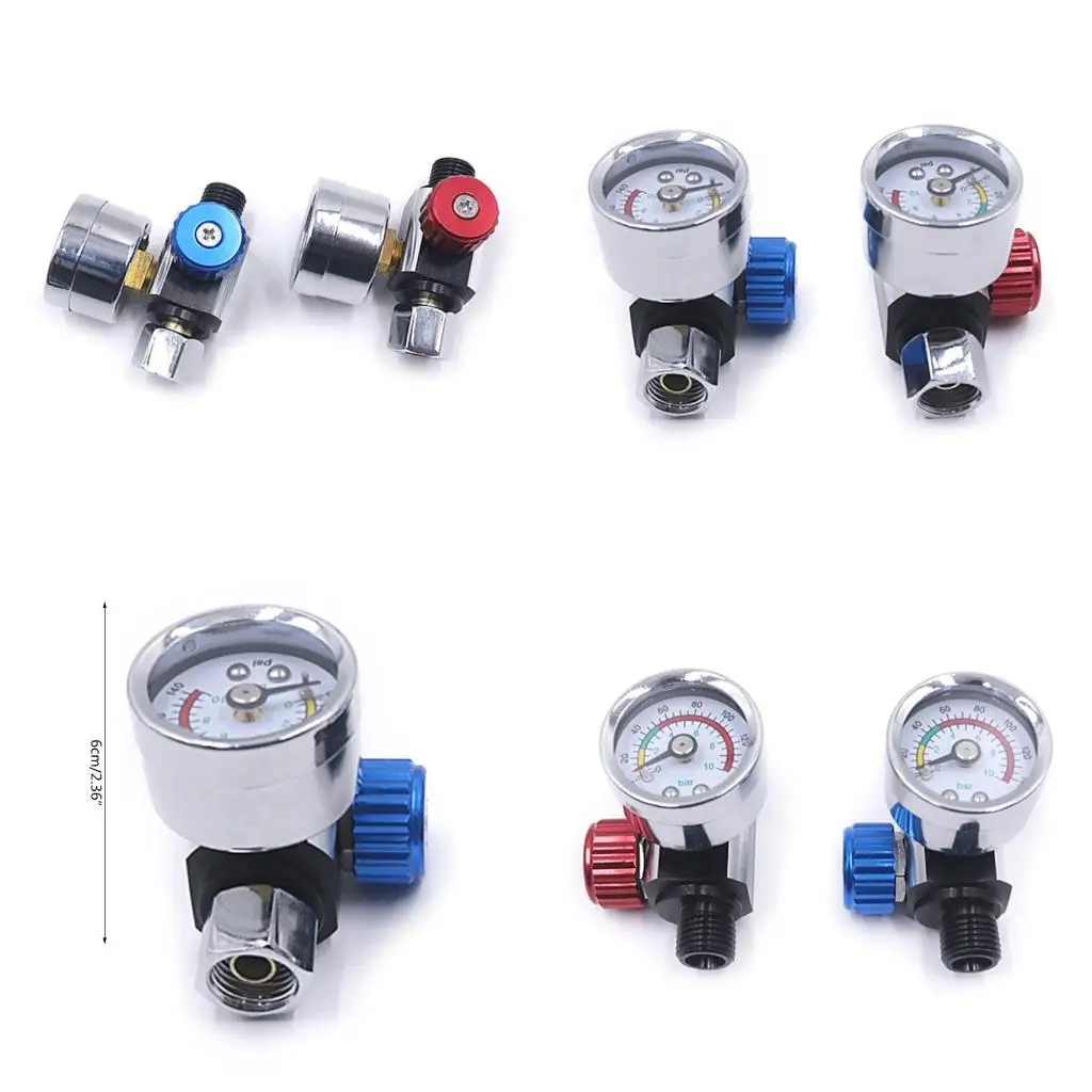 رذاذ الطلاء عدة منظم الهواء قياس بنادق الرش منظم الهواء أداة تعمل بالهواء المضغوط عالية الجودة #1