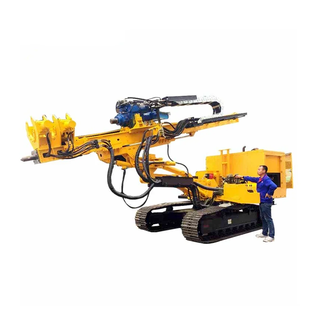 China Manufacturer Air Compressor Borehole Drilling Rig Machine Rock Drilling Machine Portable Dth Drilling Rig Factory Price