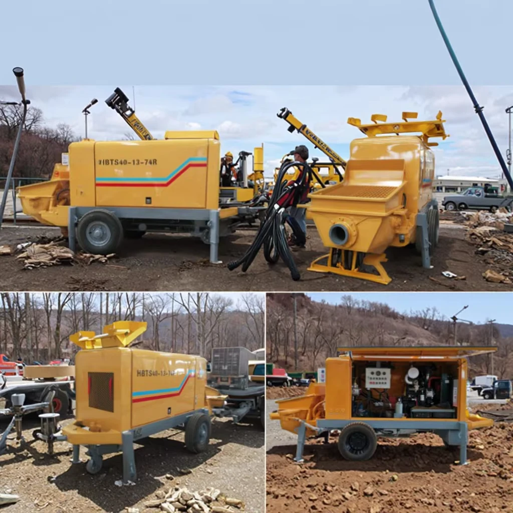 

Mobile Concrete Pump High-pressure Machine Concrete Trailer Pump Machine for Construction