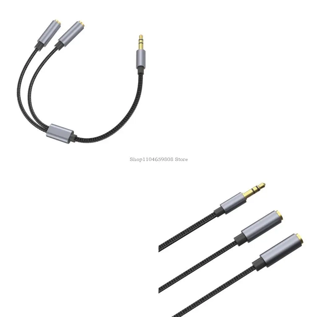 

Reliable 3.5mm Headphone Splitters Cable for Amplifiers Superior Sounds Quality