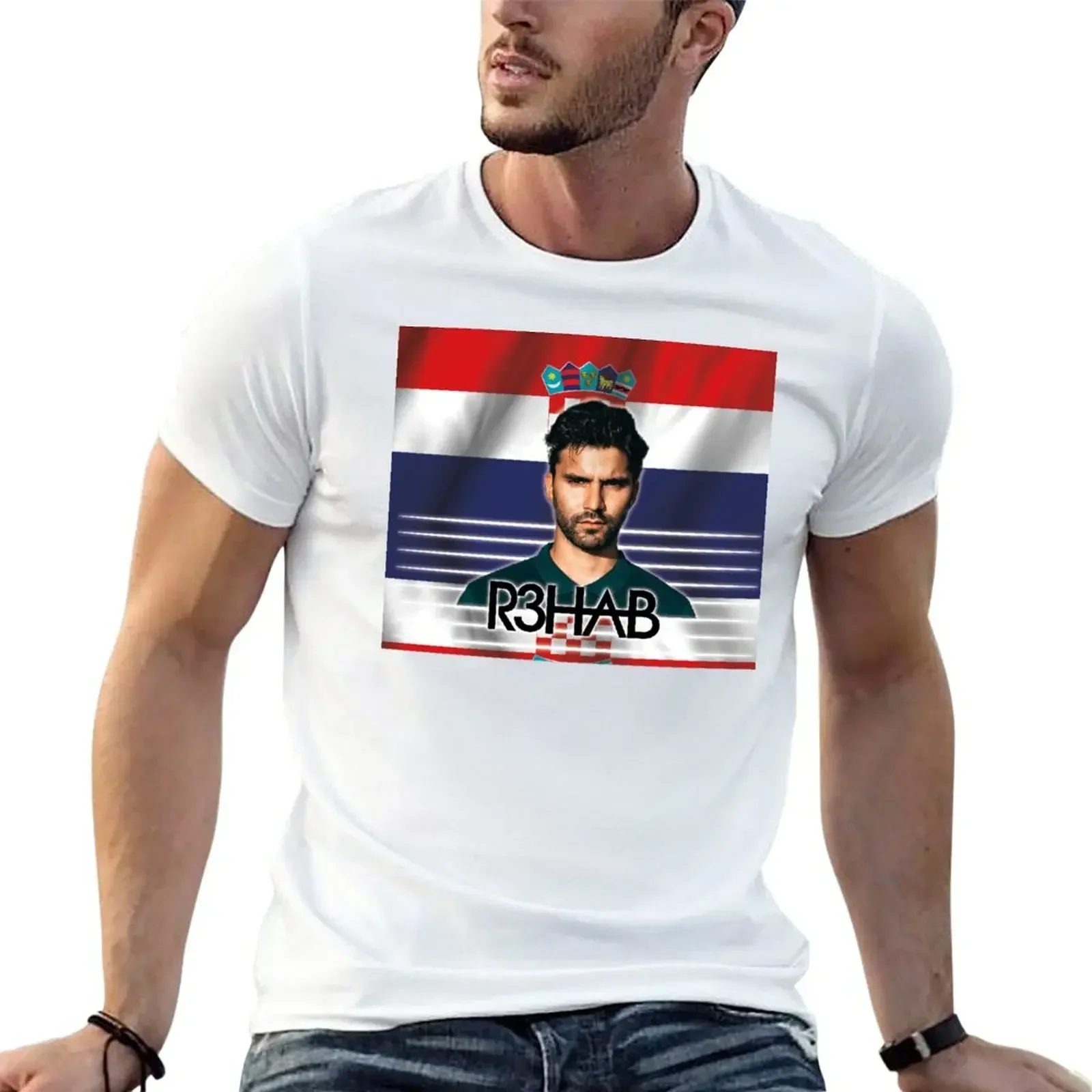 R3hab T-Shirt anime customs Men's t-shirtAnime Graphic T-shirts for Men Clothing Women Tees High Quality