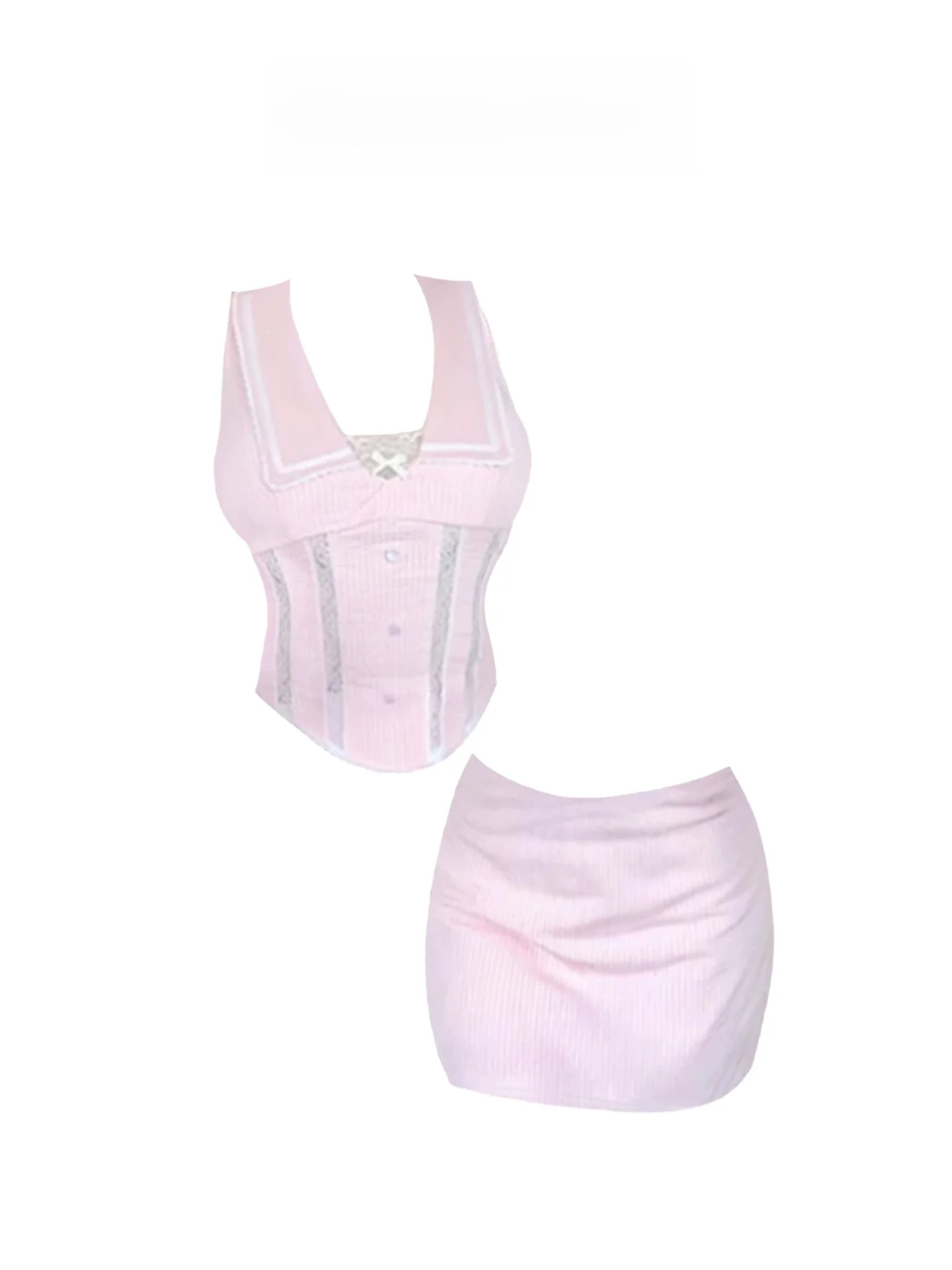 HEZA Suave Puro Desejo Slim Fit Pendurado Ne Top Mulheres Design de Verão Sensation Elegance Wrap around f Conjunto de Saia Corporal