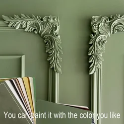 Imitation plaster PU polyurethane decorative flower background wall decoration shape corner flower carved ceiling decoration