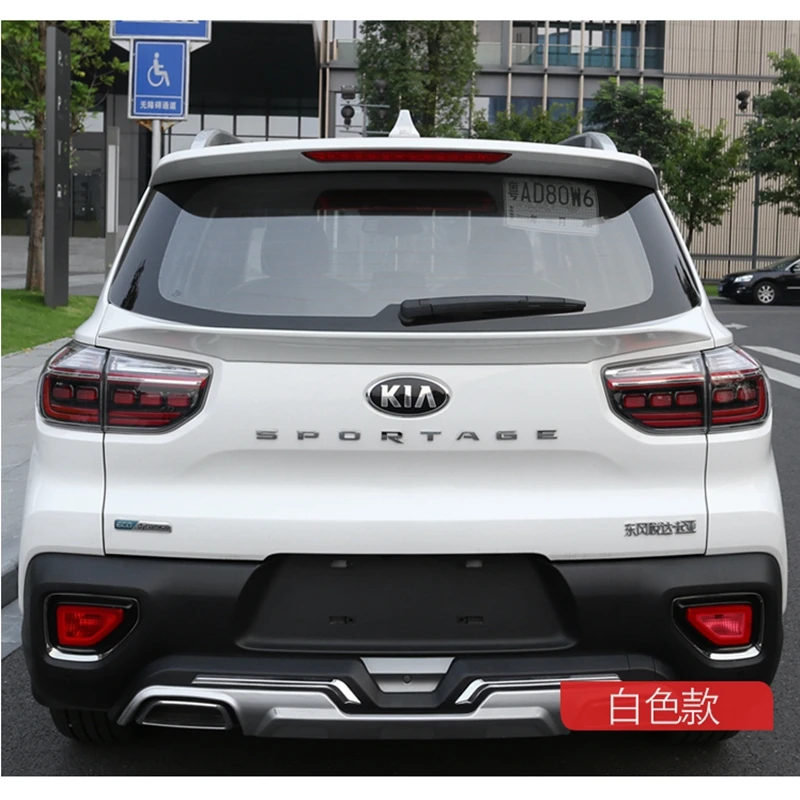 for Kia Sportage Spoiler 2018 Kia Lions Run Premium Premium ABS Material Car Rear Wing Primer Spoiler