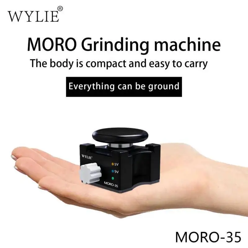 WYLIE MORO Grinder Polisher Machine Portable Electric Sharpening Tool for Blade Scissors Wood Metal Polishing with Speed Control