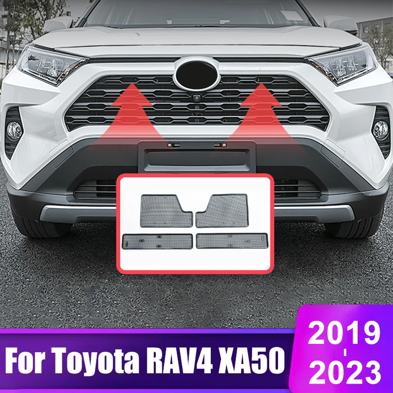 

For Toyota RAV4 2019 2020 2021 2022 2023 RAV 4 XA50 XA 50 Hybrid Car Front Grille Insect Screen Exterior Parts Accessories