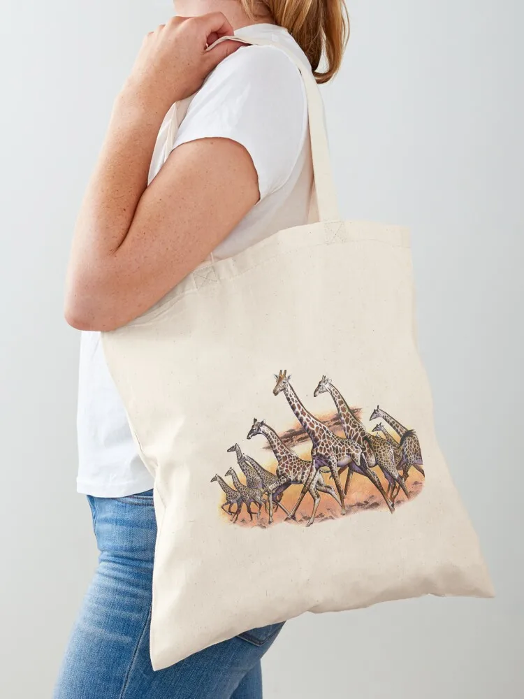 

Giraffes Tote Bag eco pack Women's shopping bag custom bags tote bags cloth bags