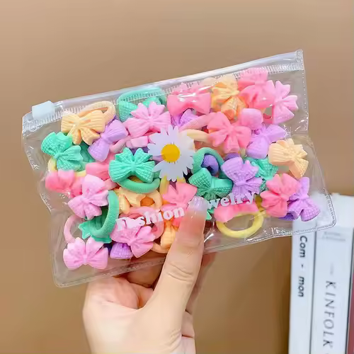10/20Pcs/Set Cute Cartoon Rubber Elastic Hair Bands Girls Not Hurt Hair Small Scrunchie Kids Sweet Hair Ties Hair Accessories - Image 18