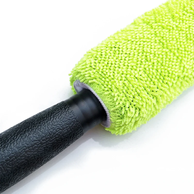 Brosse de lavage de voiture en microcarence, brosse de détail de livres de voiture, brosse de jante de roue pour coffre de voiture, brosse de détail automatique de moto, 1PC