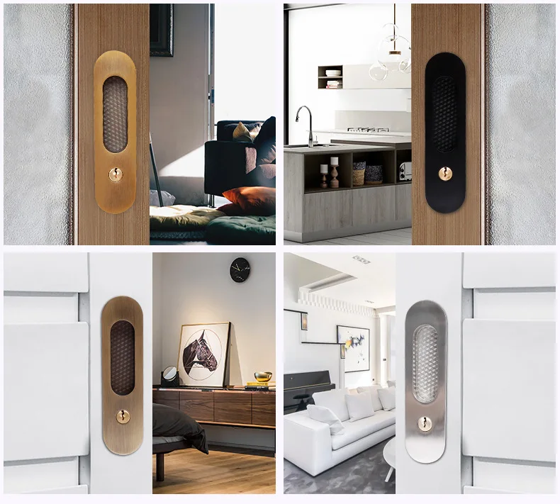 Household Sliding Doors Wooden Door Buckles Handle Locks Hook Locks Cabinet Doors Door Hardware Accessories