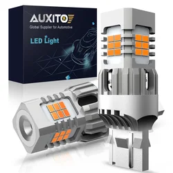 AUXITO 2 pz T20 LED Canbus No Hyper Flash W21W WY21W 7440 7440NA LED ambra Car indicatori di direzione lampadine Error Free Auto Lamp 12V