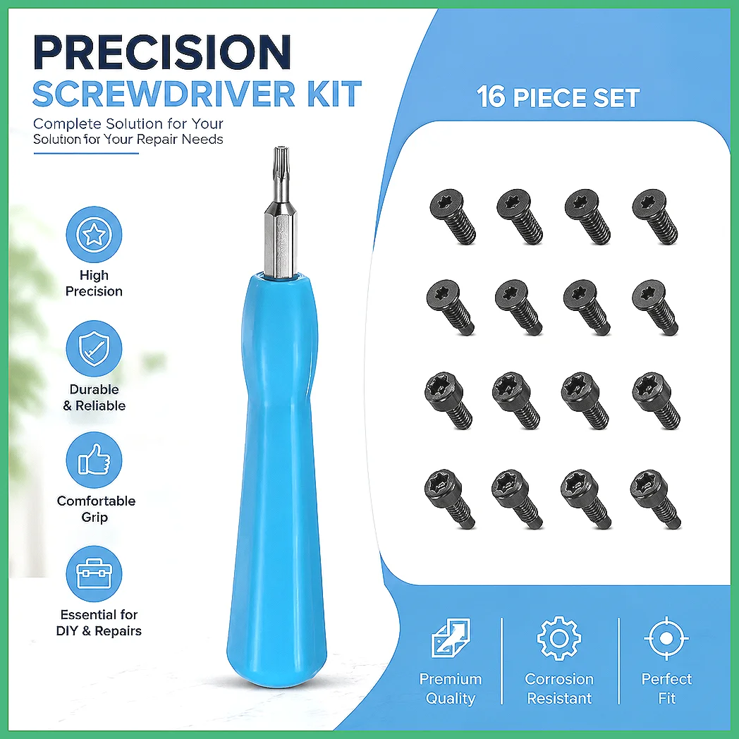 20/40Pcs Ring Doorbell Screws with Disassembly Screwdriver, Smart Doorbell Hardware Safety Screws, Anti-Theft Security Replac