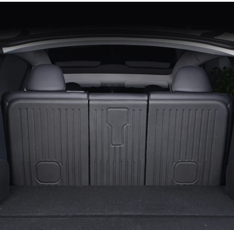 

For Tesla Model Y Trunk Mat Cargo Liner Trunk Liner TPE Rubber Trunk Mat &Seats Back Cover Anti-Kick Pad for Model Y Accessories