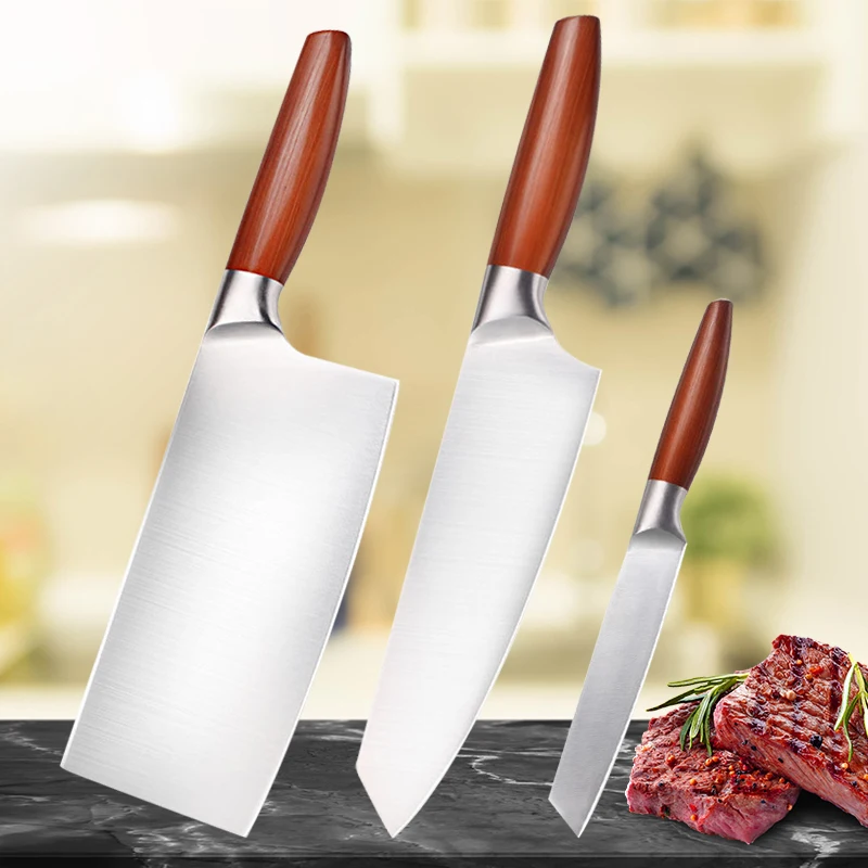 

Stainless Steel Chef Knife Japanese Kitchen Knife Kitchen Meat Cleaver Bone Chopping Knife Sharp Vegetable and Fruit Knife