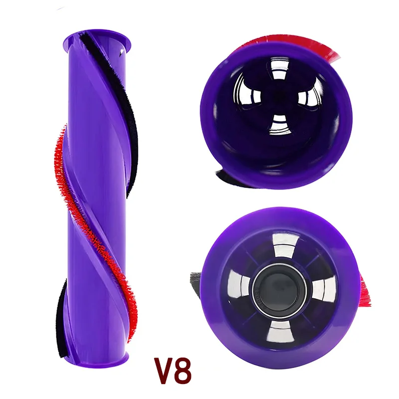 Compatible For Dyson V6/7 V8 V10 V11 Vacuum Cleaner Soft Roller Brush Carpet Brushroll Bar Spare Part Replacement Accessories