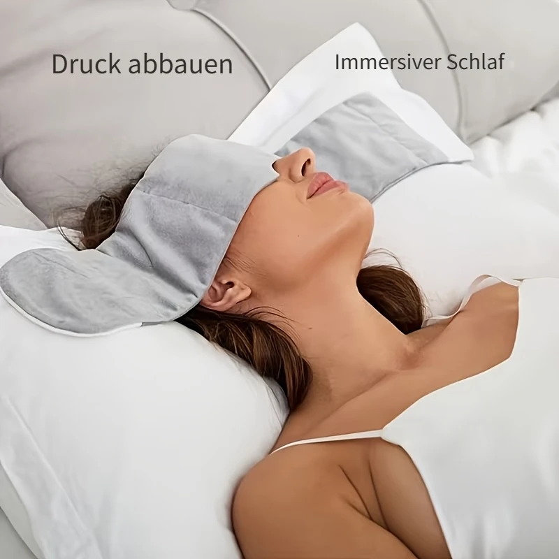 Premium Gravity Eye Mask for All Sleeping Positions, Perfect for Travel Home Office, Alleviates Insomnia Fatigue for Men & Women