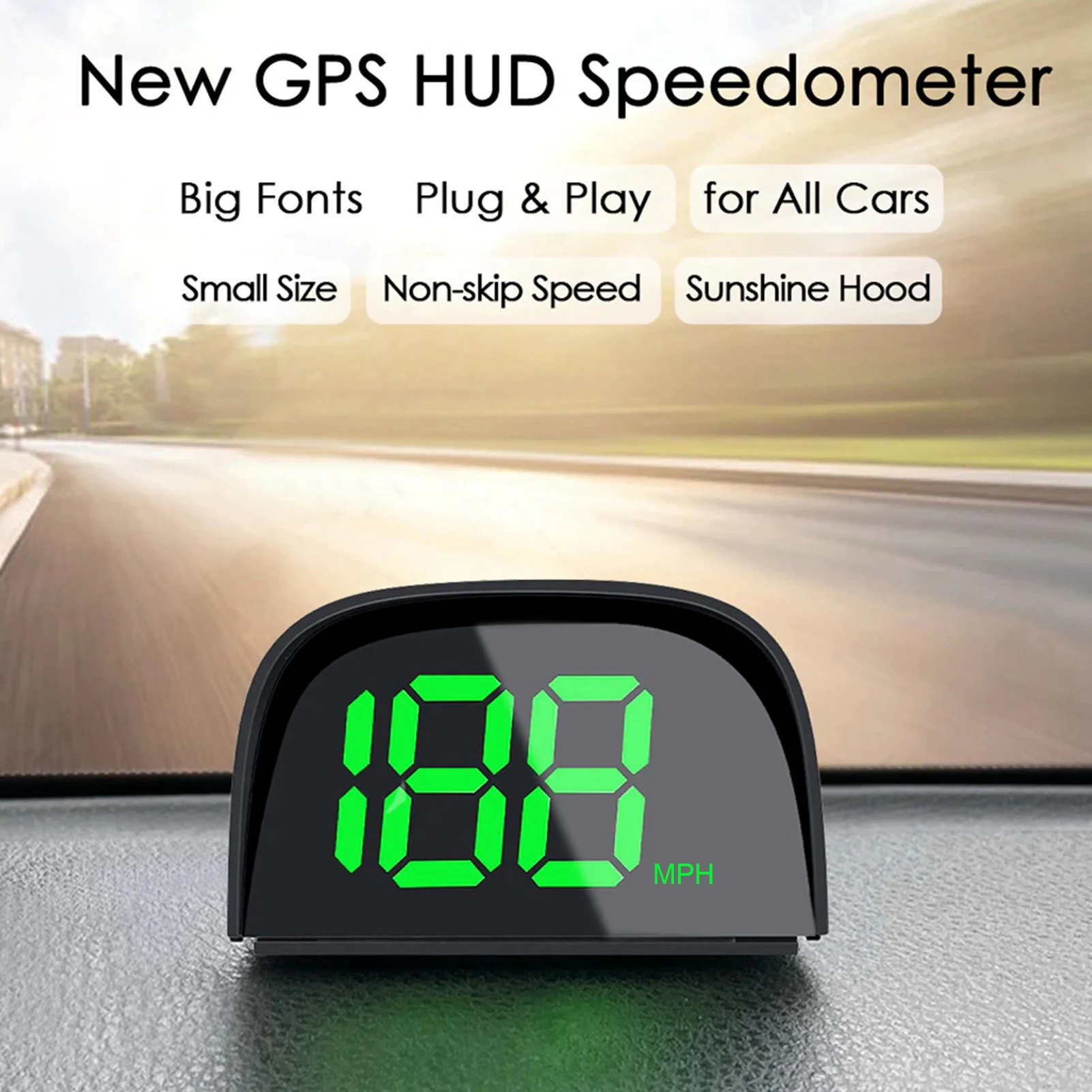 Car Global Position System Speedometer Digital Display Speed Meter Car HeadUp Display Automobile Electronic Device