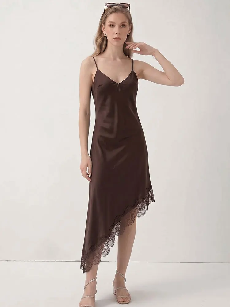 HH Minimalistisches braunes, schmales, ärmelloses Kleid für Damen, sexy rückenfreies Midikleid, lässige Mode, High-Street-Wochenendkleider