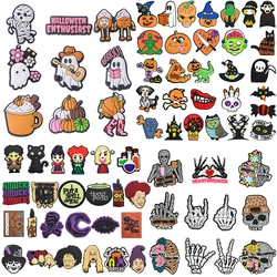 9-29pcs/SET 2024 Halloween Witches Ghost skull for Shoe Charms Designer Accessories DIY Decoration for Classic Clog Kids Gifts