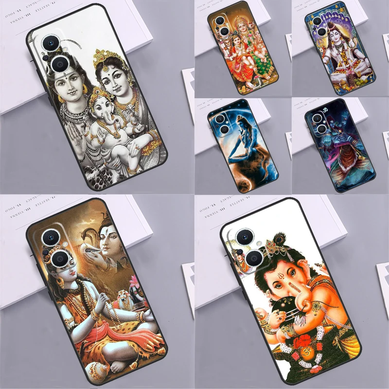 God Diety Hindu Ganesha Shiva Cover Funda For OPPO Reno 8 Lite 5 6 7 3 4 2Z 8T OPPO Find X6 X5 Pro X2 X3 Neo Lite Case